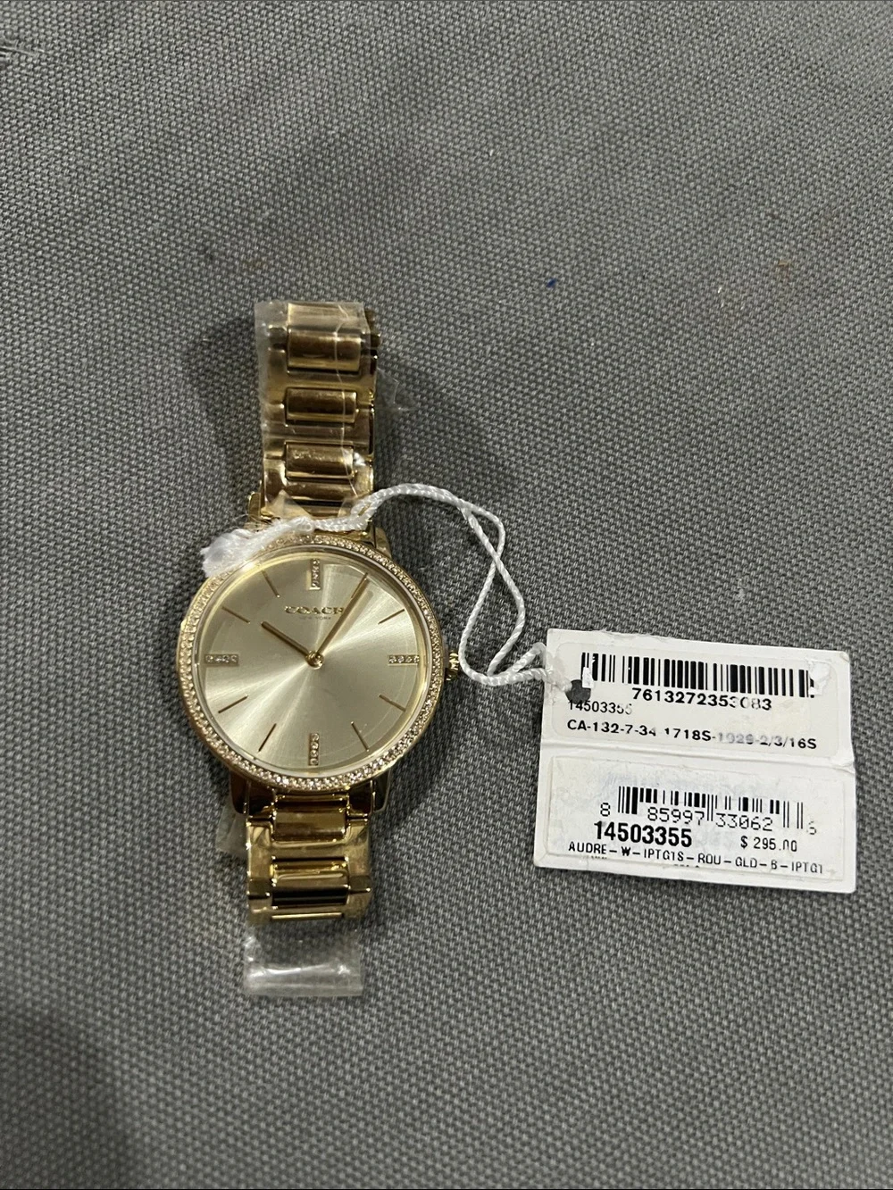 Coach Gold Tone Bracelet Watch with Champagne Dial